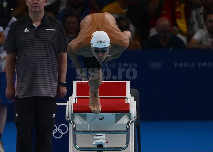 David Popovici, calificare în semifinala probei de 100 metri liber de la Jocurile Olimpice / FOTO: Raed Krishan (GSP.ro)