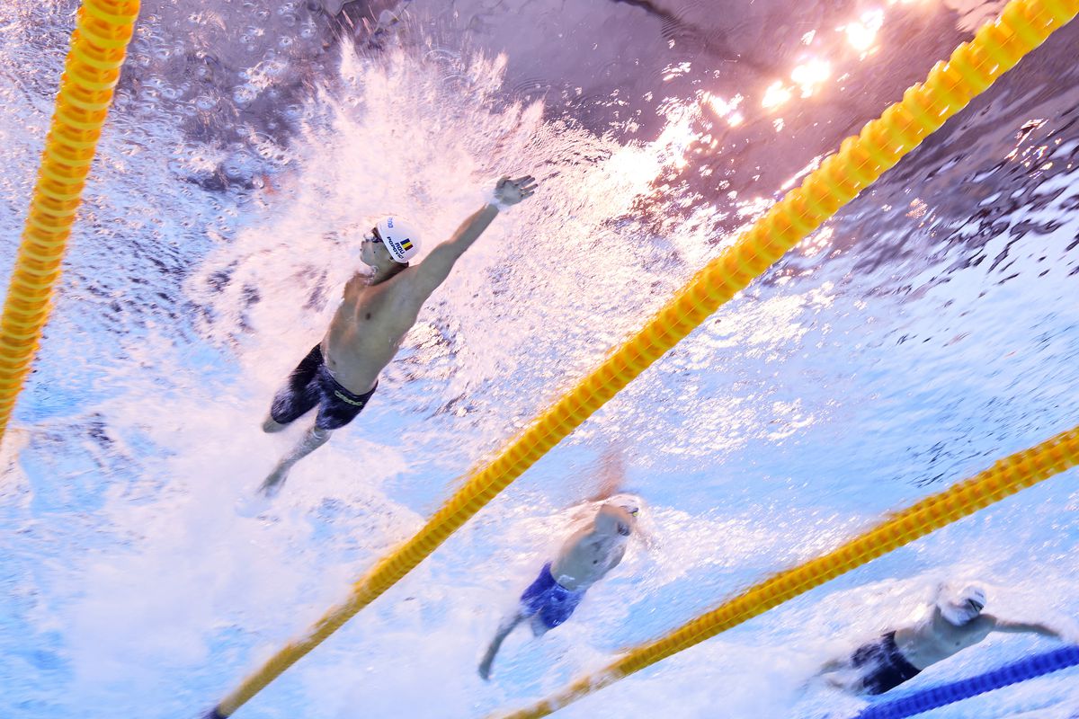 David Popovici, prima reacție după calificarea în finala de la 100 m: „Nu știam de Pan Zhanle... Am vrut doar să mă calific, dar mi-am depășit așteptările”