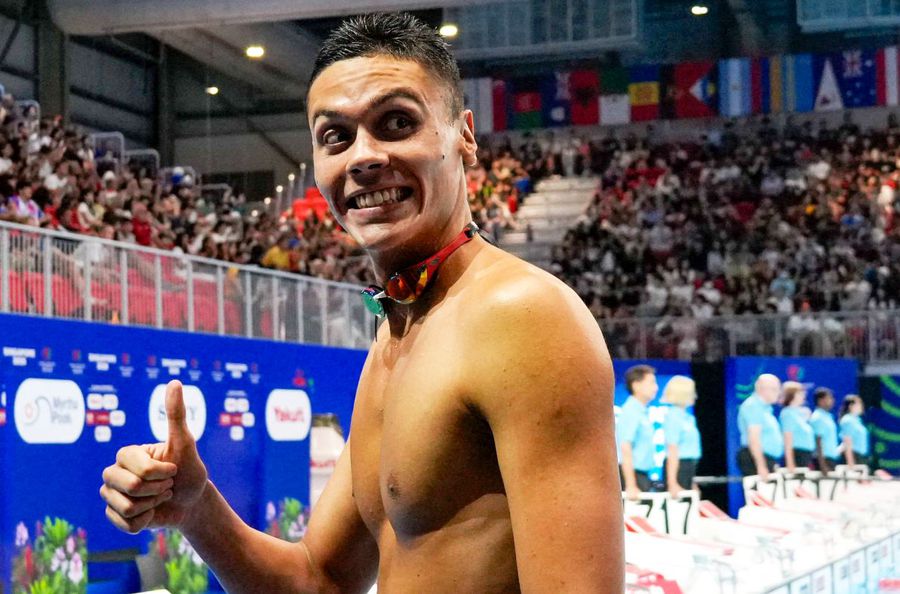 David Popovici la Singapore, foto: Imago Mitul demontat