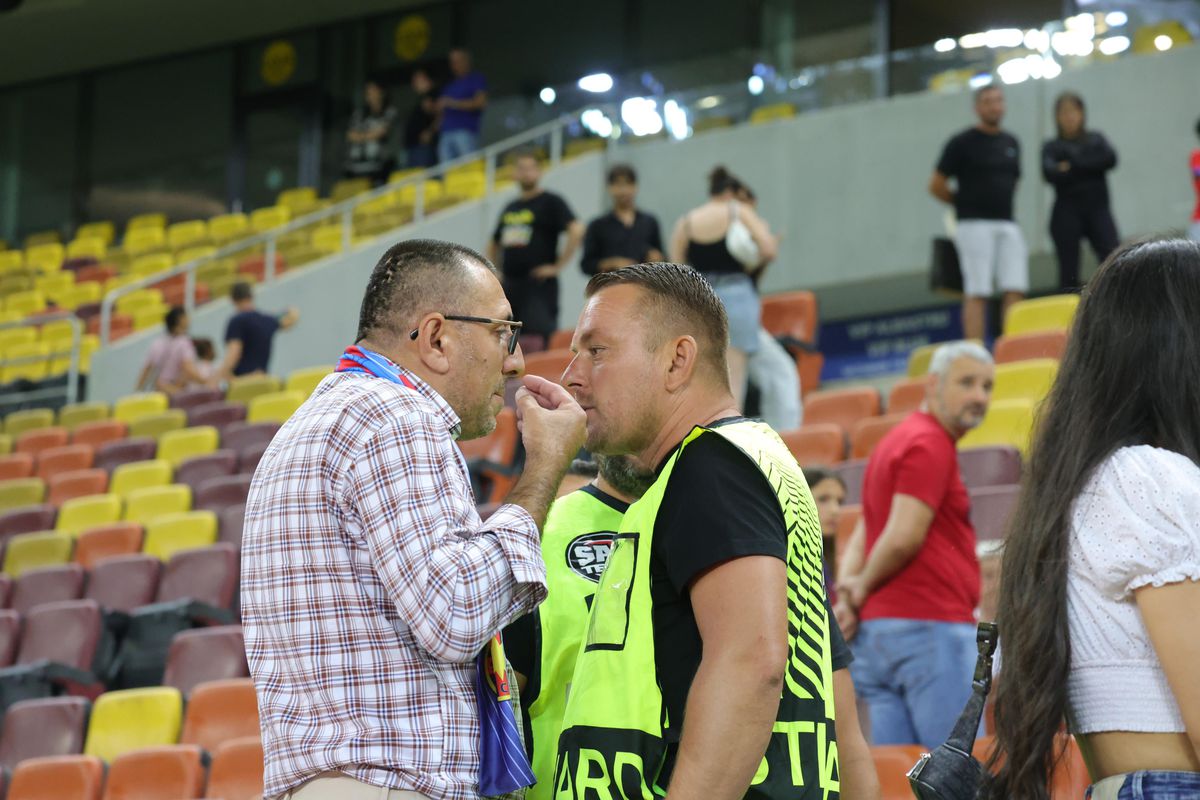 Ionuț Panțîru, „bodyguard” pe Arena Națională » Scandal în tribune după FCSB - Shkendija