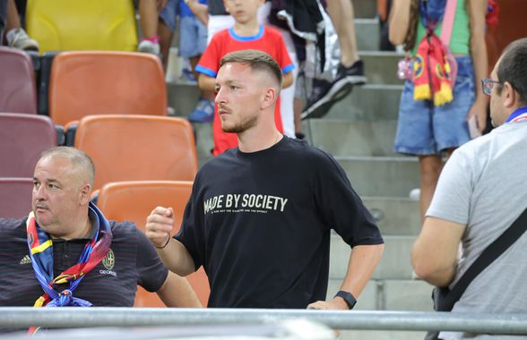 Ionuț Panțîru, „bodyguard” pe Arena Națională » Scandal în tribune după FCSB - Shkendija