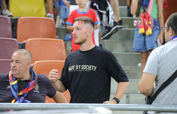 Ionuț Panțîru, „bodyguard” pe Arena Națională » Scandal în tribune după FCSB - Shkendija