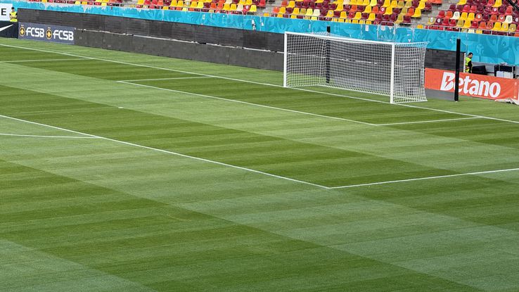 FCSB - Shkendija se joacă pe un gazon impecabil. Foto: Andrei Crăițoiu (GSP.RO)