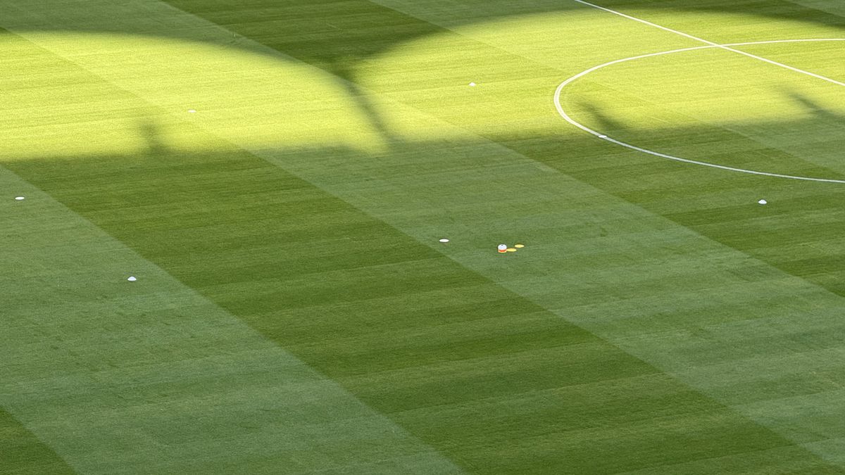 FCSB - Shkendija se joacă pe un gazon impecabil! Imagini de la Arena Națională, înaintea meciului capital de calificare