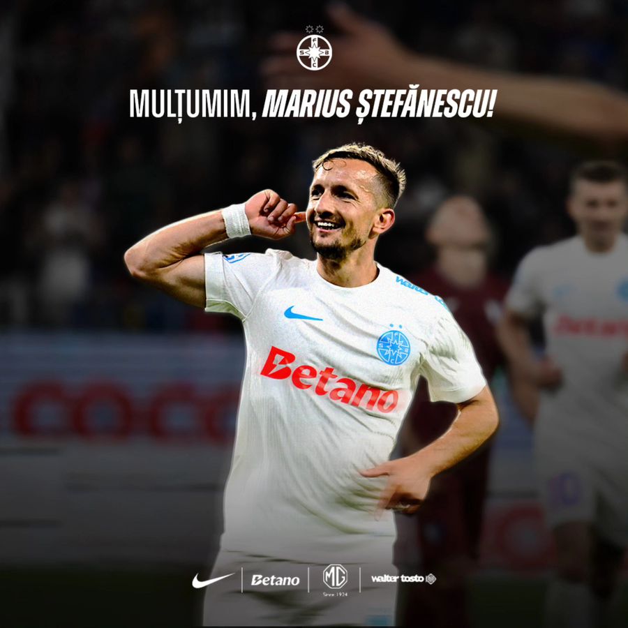 S-a terminat! Marius Ștefănescu a plecat de la FCSB și va juca la Konyaspor. FOTO: Facebook @FCSB Marius Ștefănescu, prezentat la noua echipă ca o supervedetă: „Marele maestru a venit!”