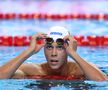 David Popovici, în semifinala probei de la 100 m liber. FOTO: Getty Images