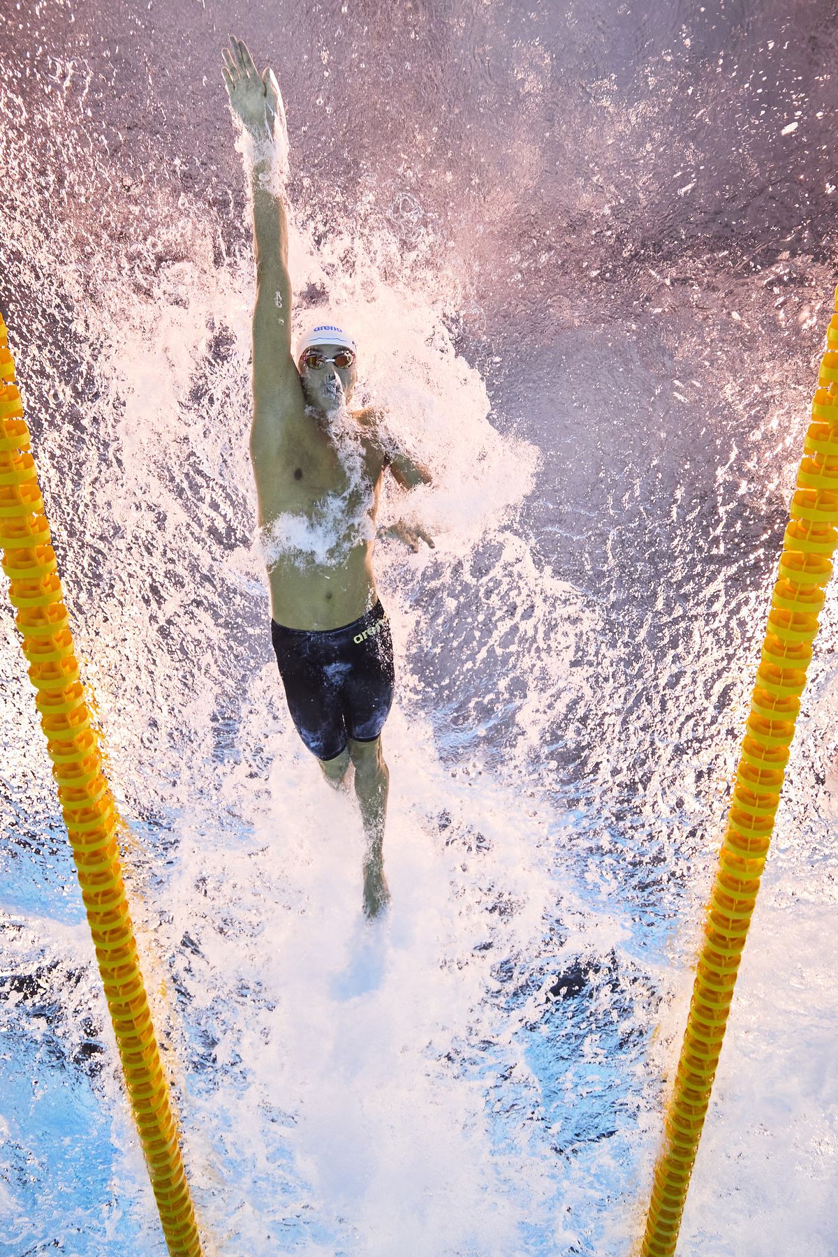 David Popovici, în semifinala probei de la 100 m liber