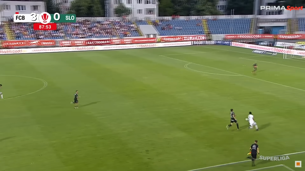 Golul 4 în Botoșani - Unirea Slobozia, cu Antoche depășit la viteză de Mailat