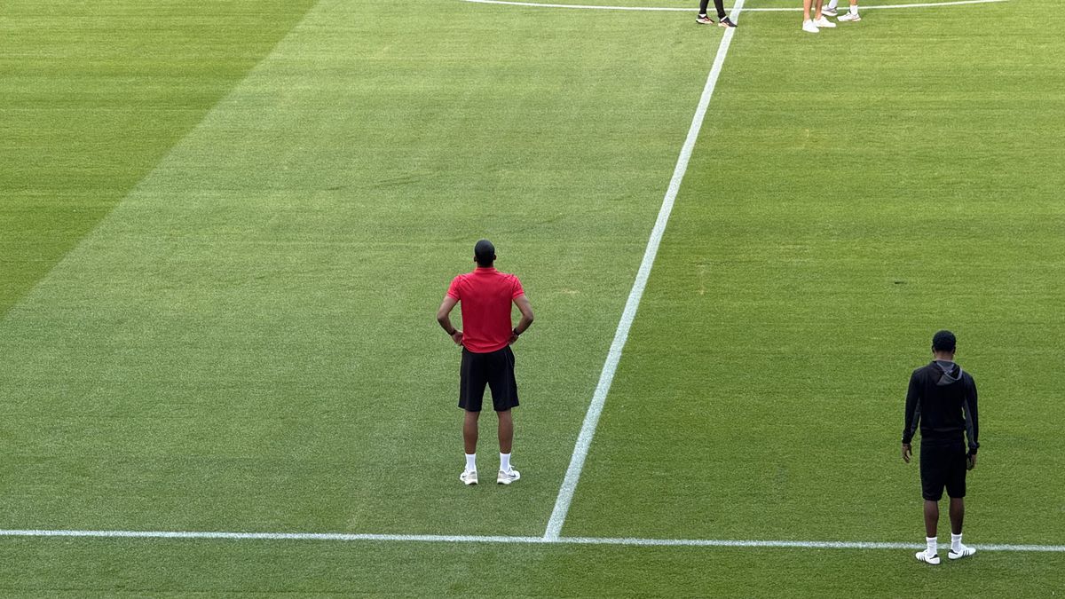 FCSB - Shkendija se joacă pe un gazon impecabil! Imagini de la Arena Națională, înaintea meciului capital de calificare