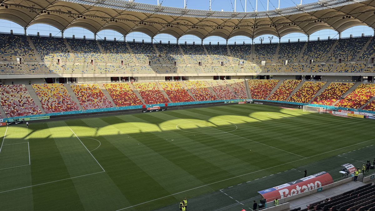 FCSB - Shkendija se joacă pe un gazon impecabil! Imagini de la Arena Națională, înaintea meciului capital de calificare