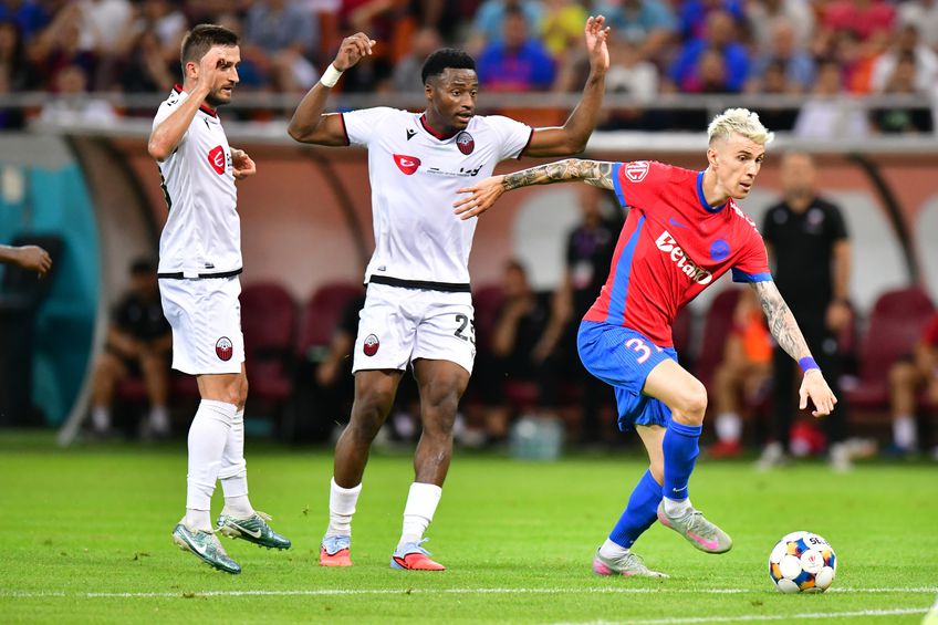 Tavi Popescu, în FCSB - Shkendija / FOTO: Cristi Preda (GSP.ro)
