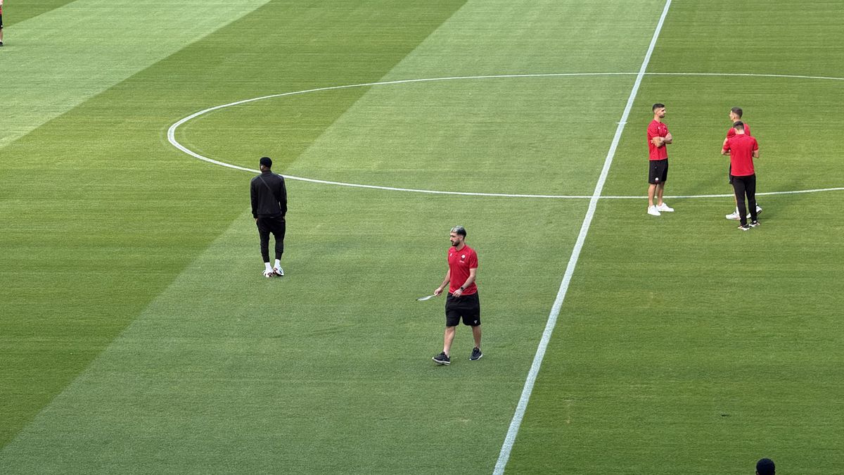 FCSB - Shkendija se joacă pe un gazon impecabil! Imagini de la Arena Națională, înaintea meciului capital de calificare