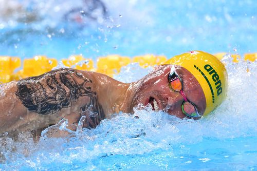 Kyle Chalmers în semifinala la 100 m liber la CM 2025 Foto: GettyImages