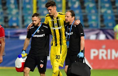 Ultimele vești despre Andrei Mărginean, accidentat în Oțelul - Dinamo