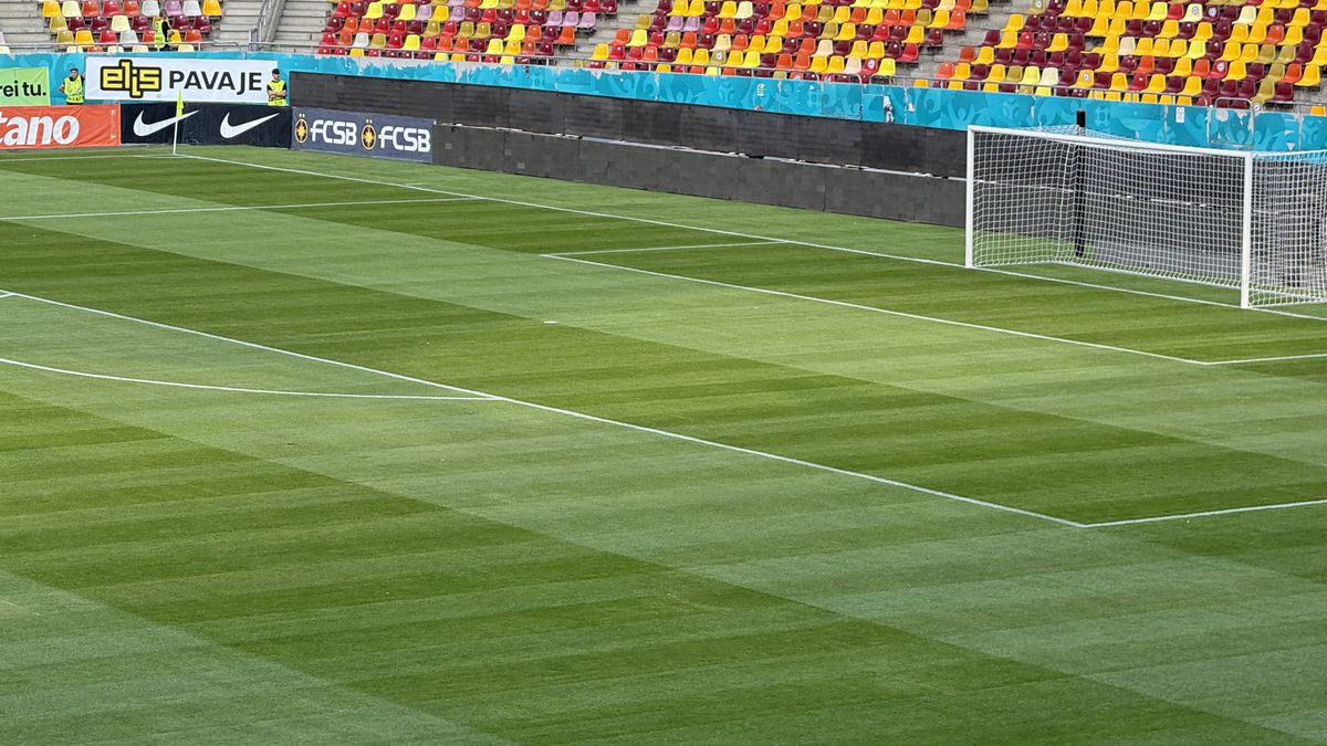 FCSB - Shkendija se joacă pe un gazon impecabil! Imagini de la Arena Națională, înaintea meciului capital de calificare