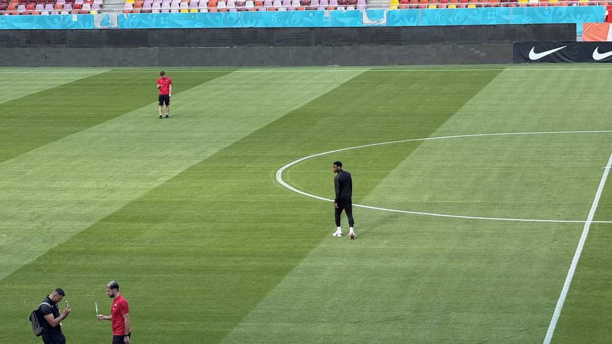 FCSB - Shkendija se joacă pe un gazon impecabil! Imagini de la Arena Națională, înaintea meciului capital de calificare