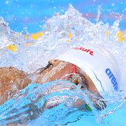 David Popovici, în semifinala probei de la 100 m liber. FOTO: Getty Images
