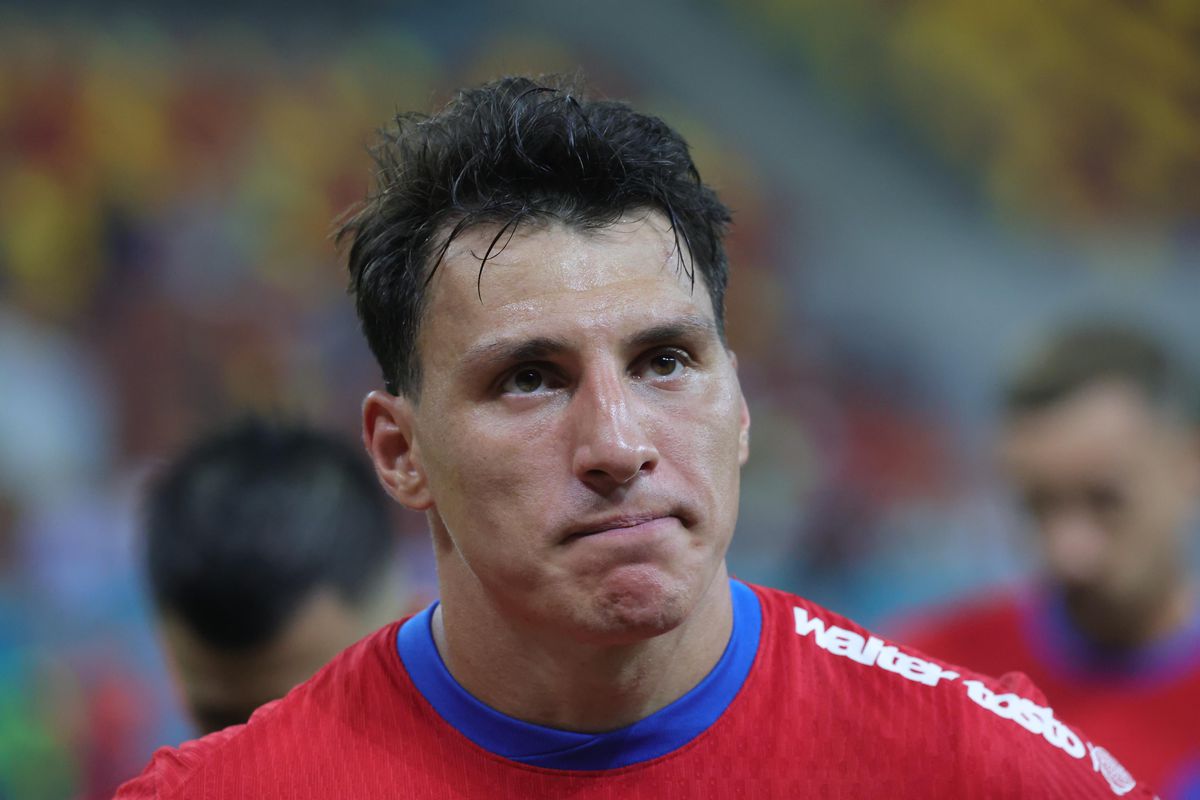 Imagini din finalul meciului FCSB - Shkendija