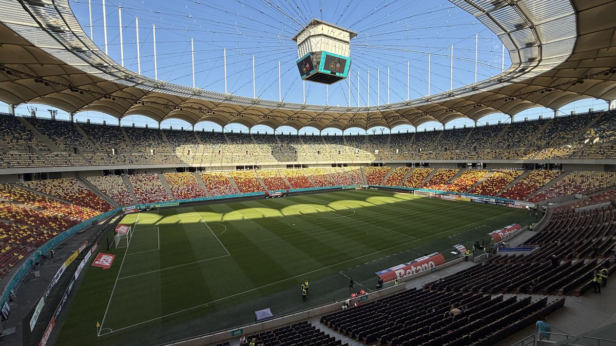 FCSB - Shkendija se joacă pe un gazon impecabil! Imagini de la Arena Națională, înaintea meciului capital de calificare