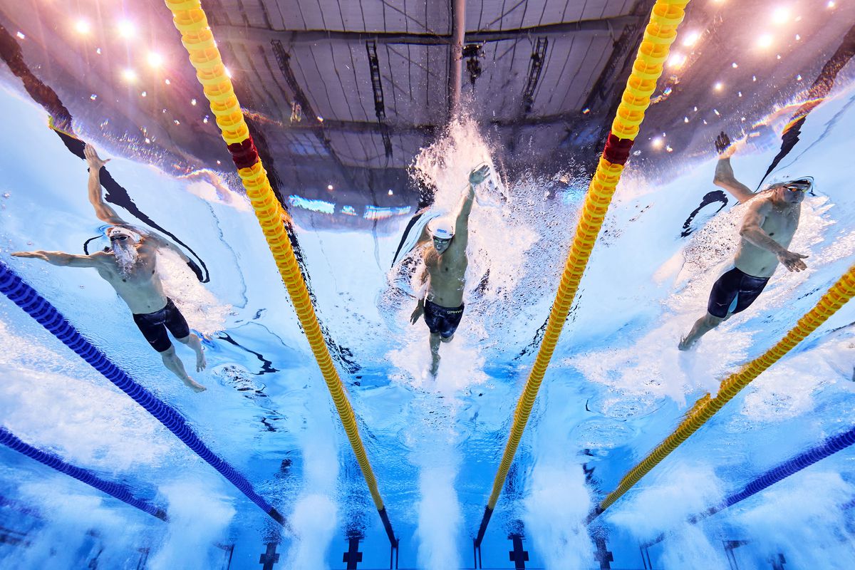 David Popovici, în semifinala probei de la 100 m liber