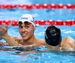Gestul făcut de David Popovici, imediat după calificarea în finala la 100 m liber. FOTO: Getty Images