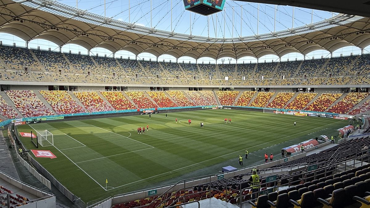 FCSB - Shkendija se joacă pe un gazon impecabil! Imagini de la Arena Națională, înaintea meciului capital de calificare