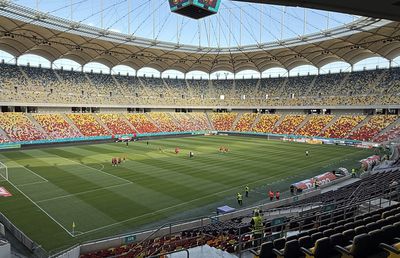 FCSB - Shkendija se joacă pe un gazon impecabil! Imagini de la Arena Națională, înaintea meciului capital de calificare