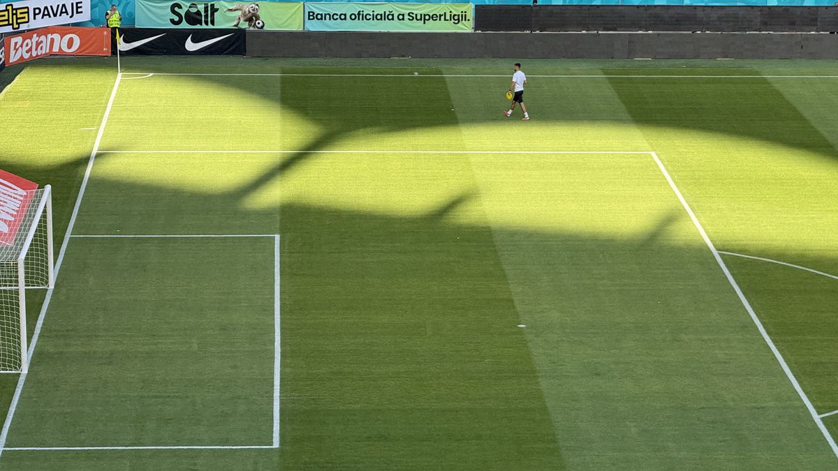 FCSB - Shkendija se joacă pe un gazon impecabil! Imagini de la Arena Națională, înaintea meciului capital de calificare