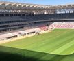 Așa arată stadionul Ghencea după montarea gazonului // foto: Facebook @ AS47