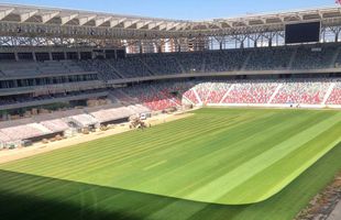 GALERIE FOTO Gazonul de pe Stadionul Steaua, montat în totalitate! Pașii rămași până la finalizarea arenei din Ghencea