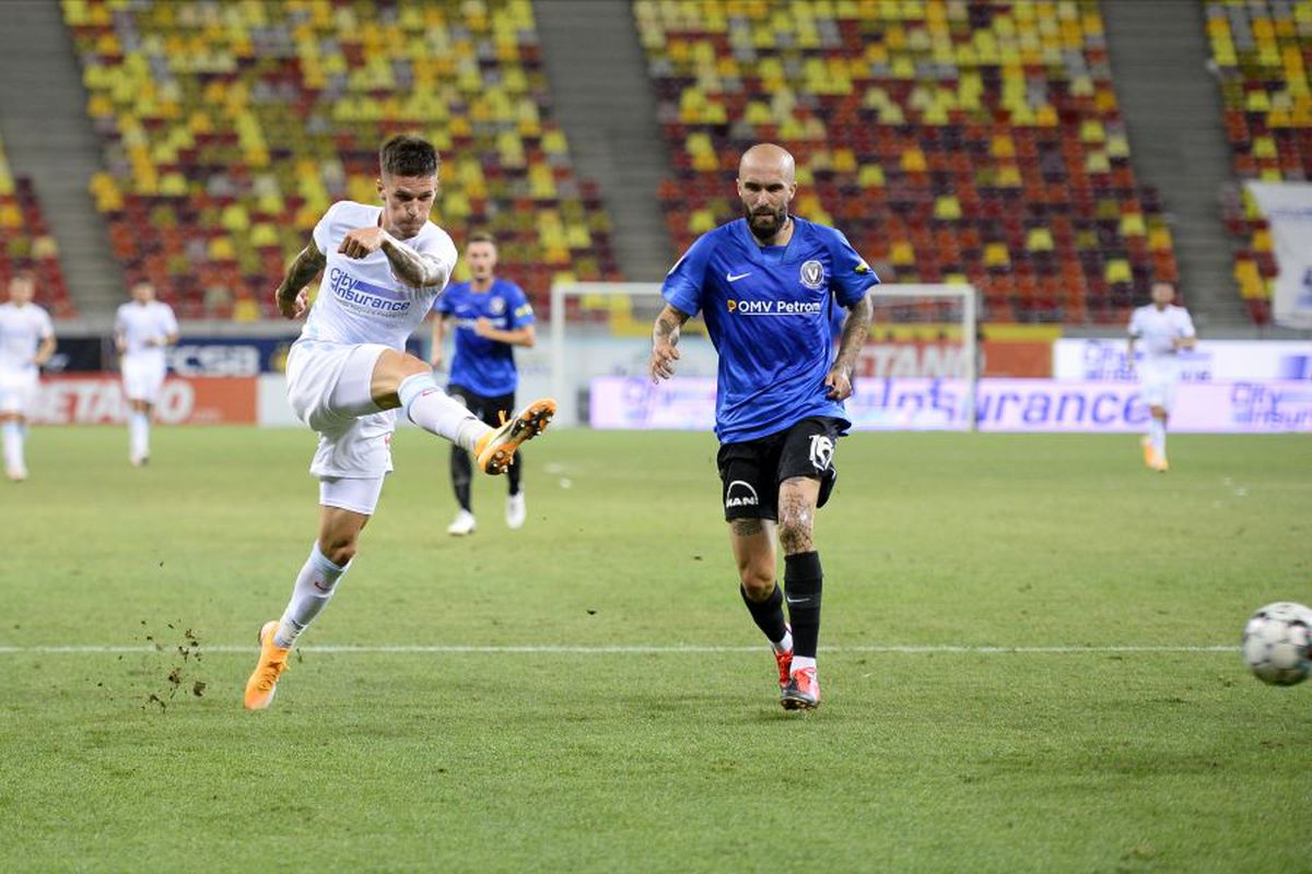 FCSB - Viitorul 3-0. Dennis Man a răbufnit la final: „Toată lumea ne ia la mișto”
