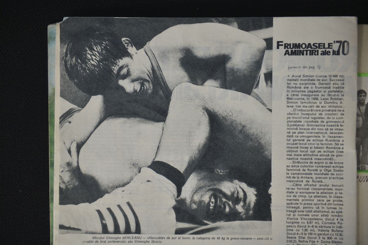 Gheorghe Berceanu, fostul campion olimpic și mondial la lupte greco-romane, a încetat din viață, astăzi, la Slatina