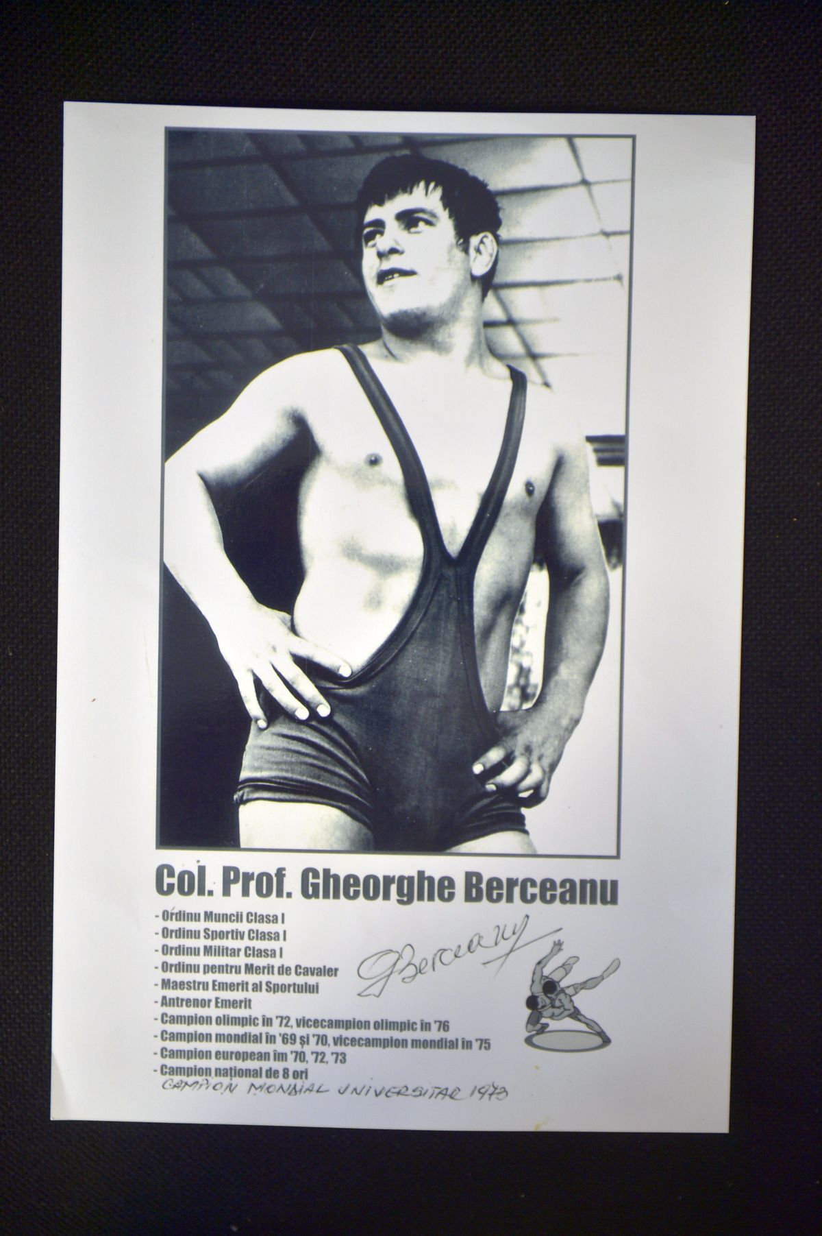 Gheorghe Berceanu, fostul campion olimpic și mondial la lupte greco-romane, a încetat din viață, astăzi, la Slatina