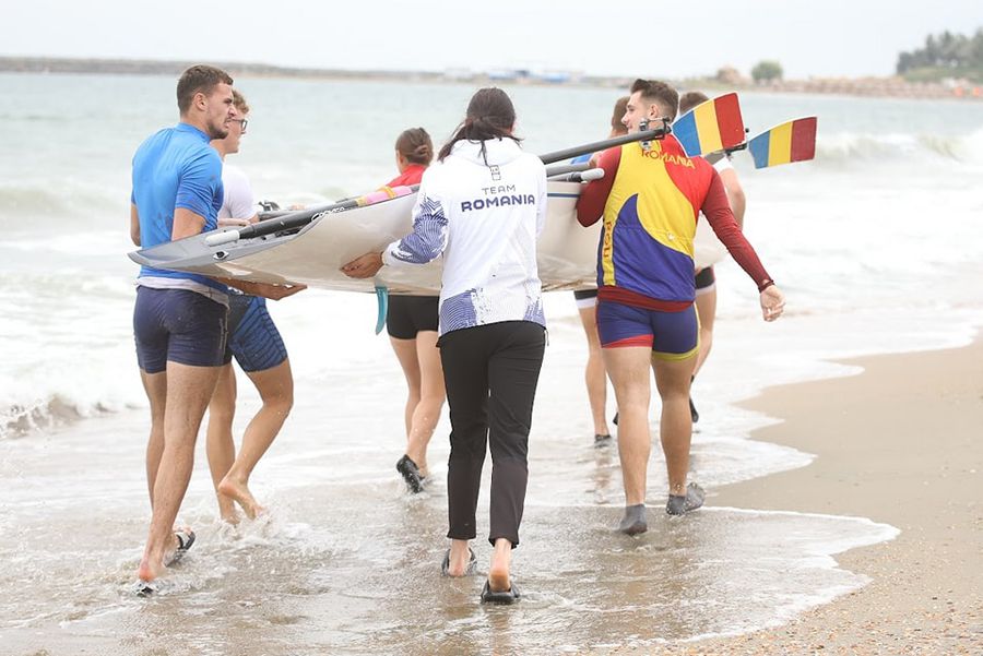 Trio strălucitor la malul mării » Medaliații olimpici ai României de la Paris au promovat la Constanța o probă care se află în programul de la Los Angeles 2028