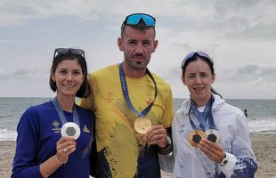 Trio strălucitor la malul mării » Medaliații olimpici ai României de la Paris au promovat la Constanța o probă care se află în programul de la Los Angeles 2028