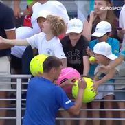Kamil Majchrzak a devenit, fără voie, subiectul unor imagini virale după meciul său maraton câștigat la US Open / Captură US Open