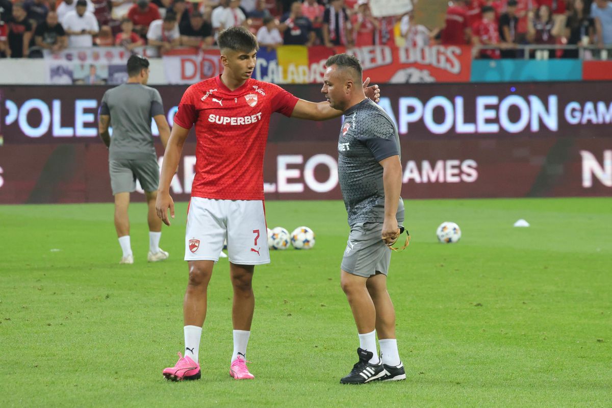 Dinamo - Hermannstadt, imagini de la încălzire