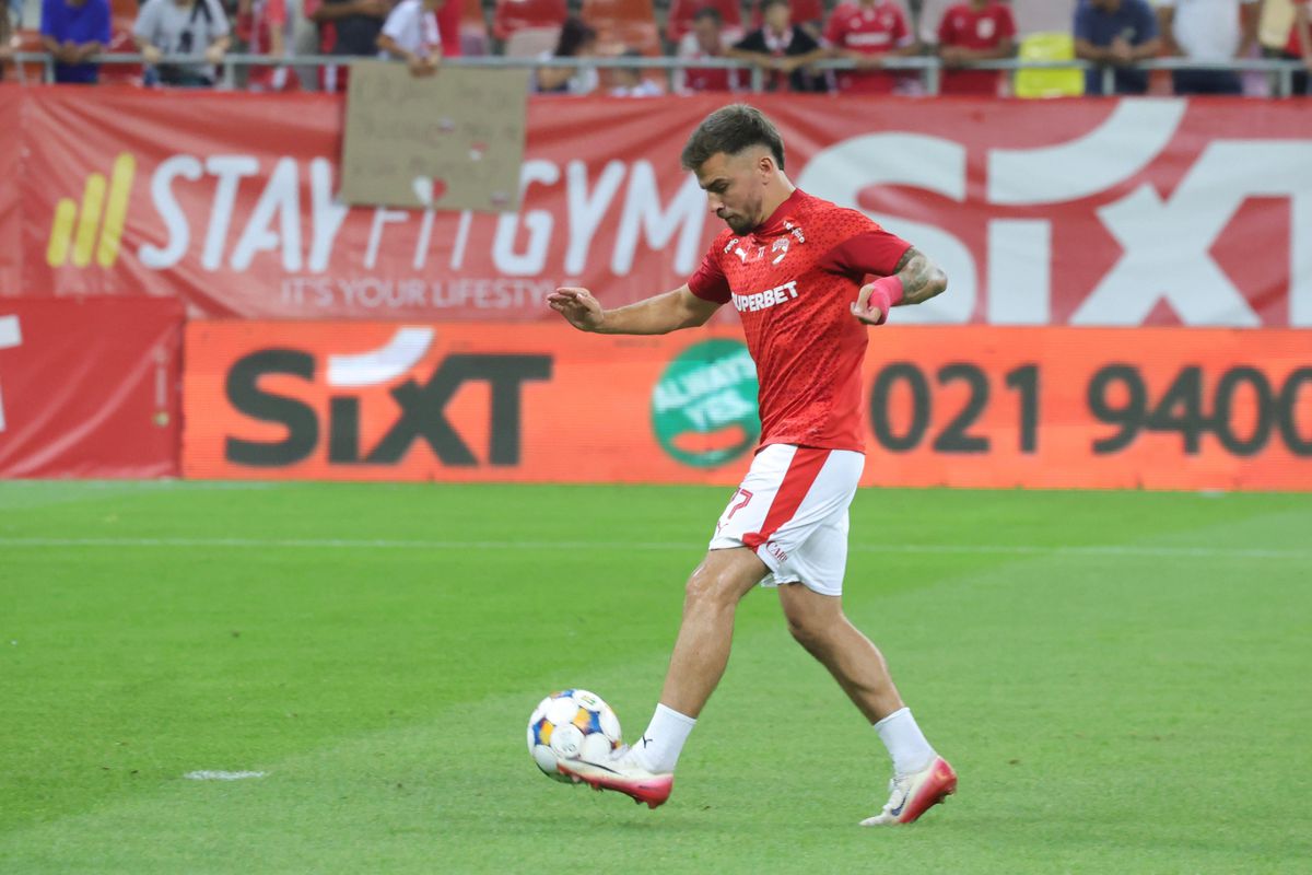 Dinamo - Hermannstadt, imagini de la încălzire