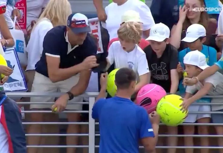 Kamil Majchrzak a devenit, fără voie, subiectul unor imagini virale după meciul său maraton câștigat la US Open / Captură US Open