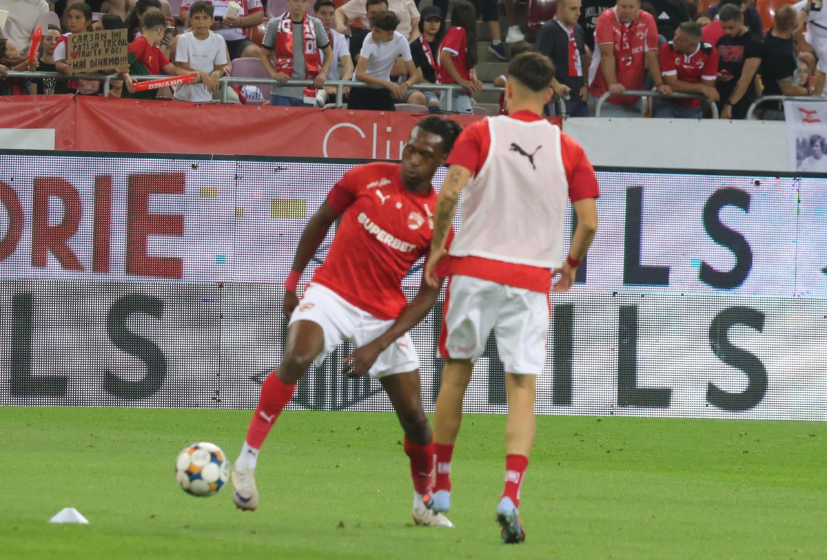 Dinamo - Hermannstadt, imagini de la încălzire