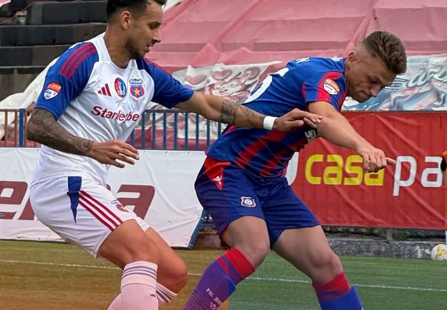 Orădenii și roș-albaștrii lui Oprița au fost protagoniștii unei prime reprize cu de toate / Sursă foto: Facebook@ FC Bihor Oradea Final de etapă în Liga 2 » Cum arată clasamentul