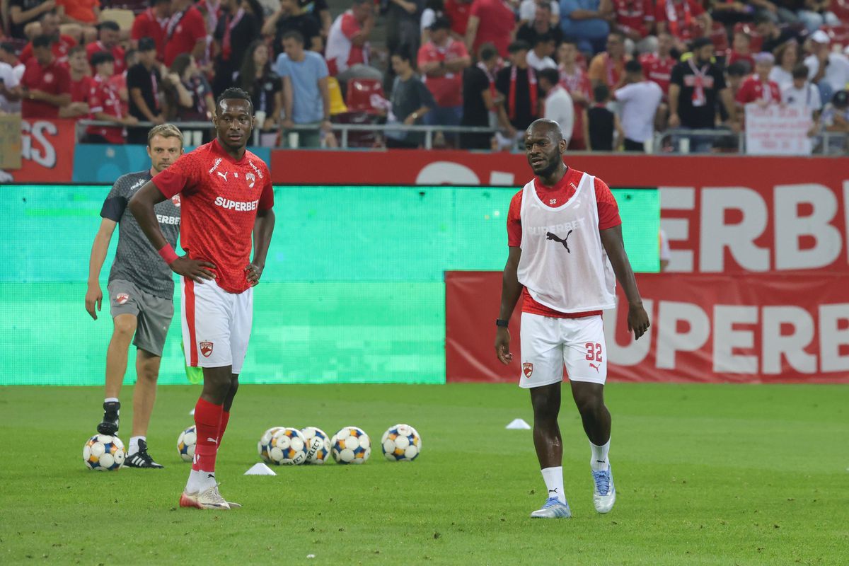 Dinamo - Hermannstadt, imagini de la încălzire