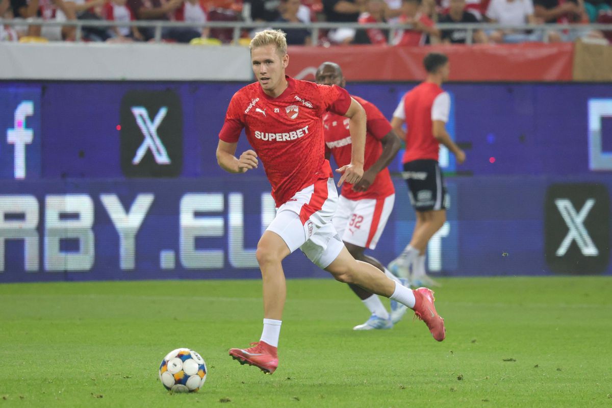 Dinamo - Hermannstadt, imagini de la încălzire