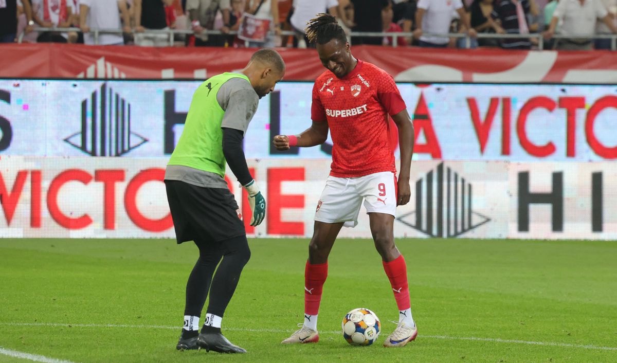 Dinamo - Hermannstadt, imagini de la încălzire