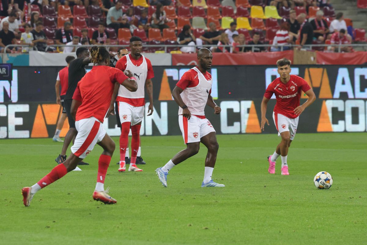 Dinamo - Hermannstadt, imagini de la încălzire