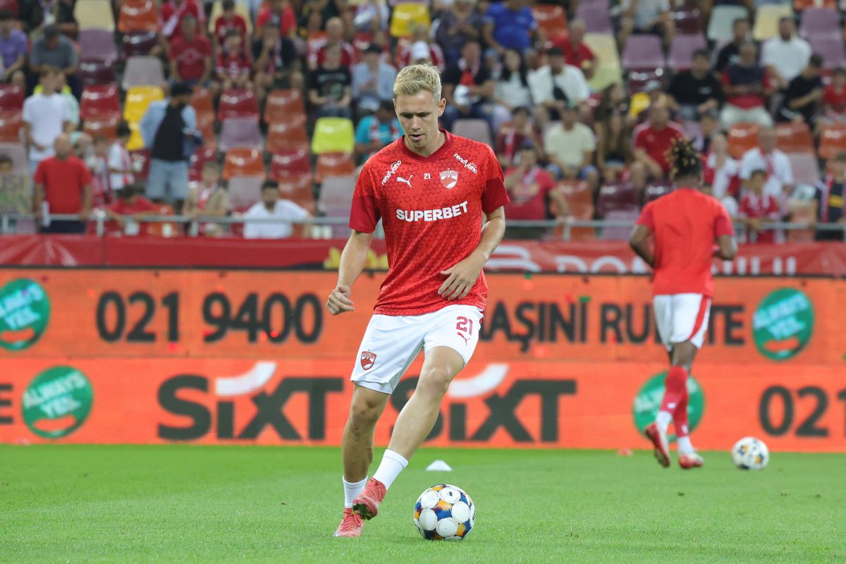 Dinamo - Hermannstadt, imagini de la încălzire