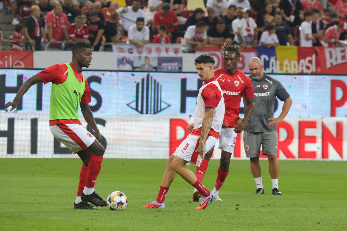 Dinamo - Hermannstadt, imagini de la încălzire