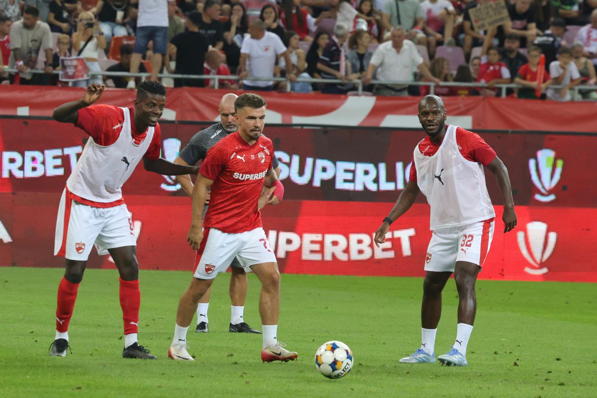 Dinamo - Hermannstadt, imagini de la încălzire