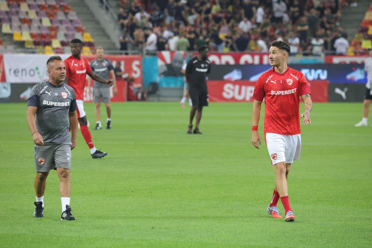 Dinamo - Hermannstadt, imagini de la încălzire