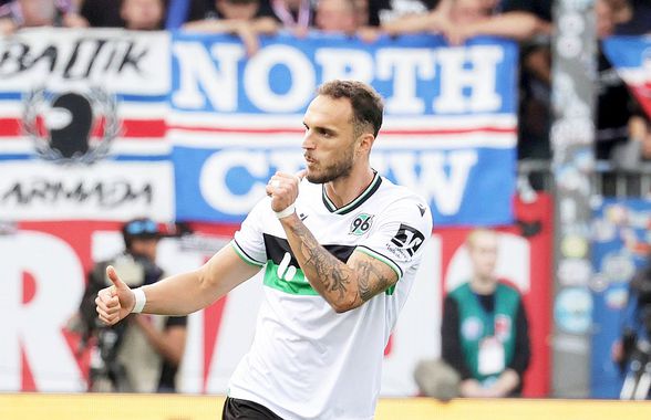 Virgil Ghiță, gol pentru Hannover: echipa lui conduce campionatul